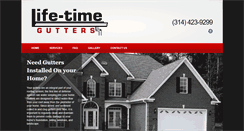 Desktop Screenshot of lifetimegutterstl.com